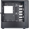 Silverstone sst-sed1-b midi tower behuizing (zwart | 2x usb-a | 1x usb-c)