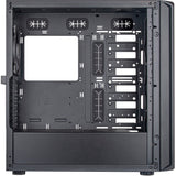 Silverstone sst-sed1-b midi tower behuizing (zwart | 2x usb-a | 1x usb-c) - afbeelding 4
