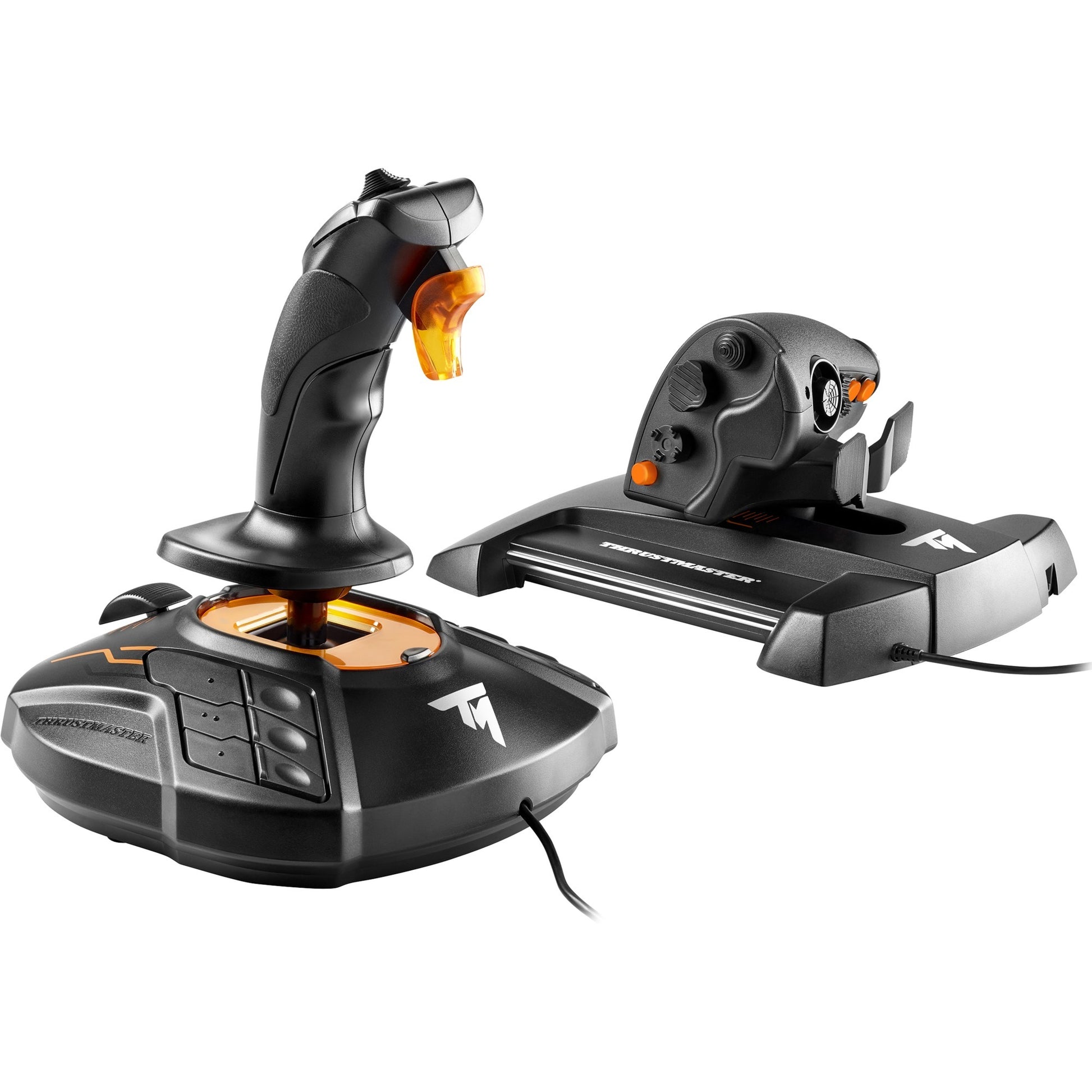 Thrustmaster t.16000m fcs hotas gaming hotas (zwart oranje, pc)