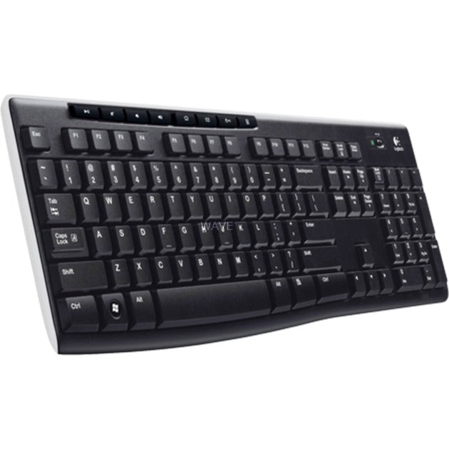 Logitech wireless keyboard k270 (zwart, eu lay-out (qwerty), rubberdome)