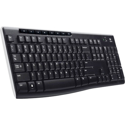 Logitech wireless keyboard k270 (zwart, eu lay-out (qwerty), rubberdome)