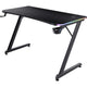 Trust gxt 709 luminus rgb-gamingbureau gaming desk (zwart)