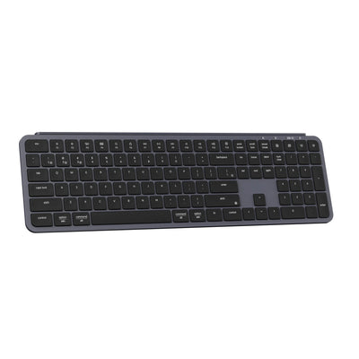 Keychron b6 pro-k1 toetsenbord (zwart, us lay-out (qwerty), scissor switches, 100%, abs, 2.4 ghz | bluetooth 5.2 | usb-c)