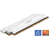 Crucial pro oc 32 gb ddr5-6000 (2x 16 gb) werkgeheugen (wit, cp2k16g60c36u5w, xmp 3.0, expo)