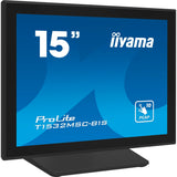 Iiyama prolite t1532msc-b1s 15 touchscreen monitor (zwart (mat), hdmi, displayport, vga) - afbeelding 1