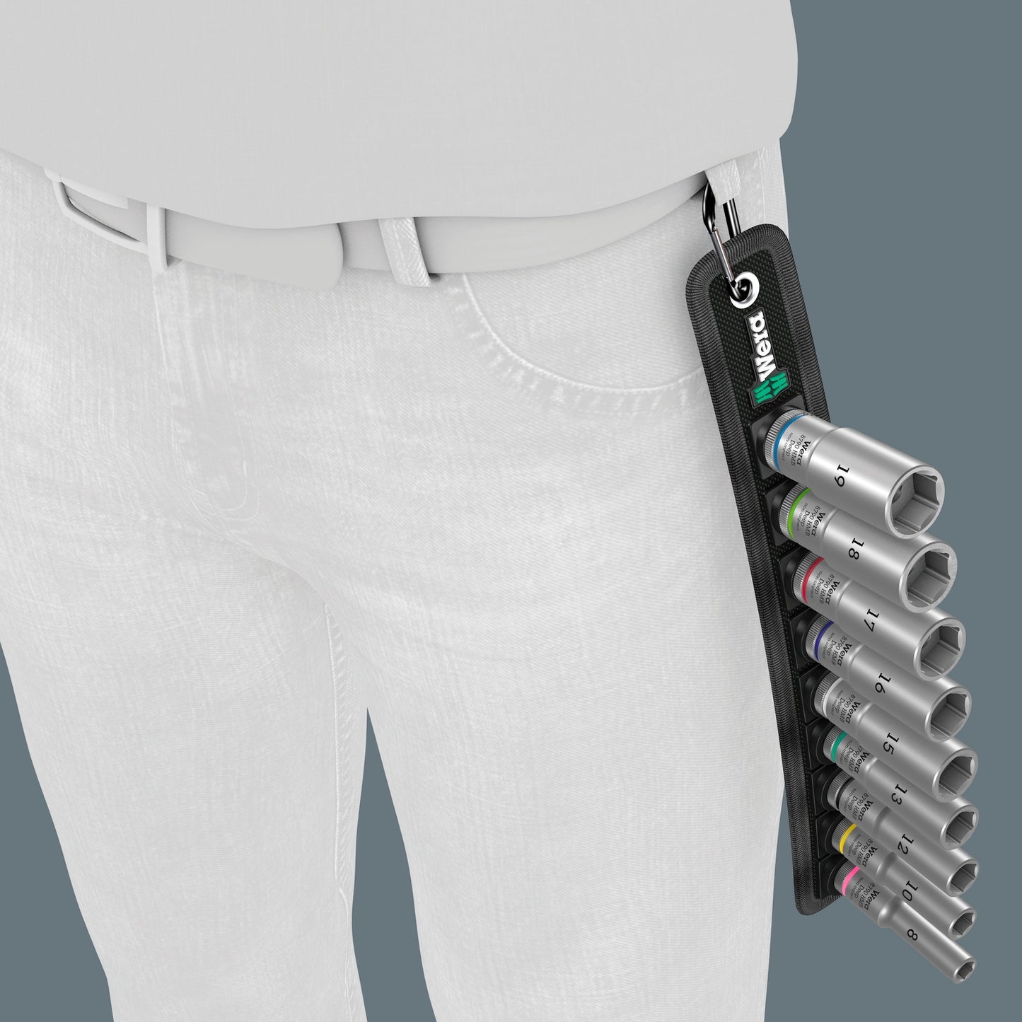 Wera 5004545001 belt b deep 1 9-delige doppenset incl. houder - 3 8