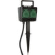 Brennenstuhl tuincontactdoos met aardspies 1154450 stekkerdoos (zwart, 10 meter, ip44)