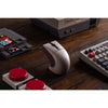 8bitdo retro r8 mouse - n edition (grijs rood, 50 - 26000 dpi, bluetooth usb-c 2.4 ghz)
