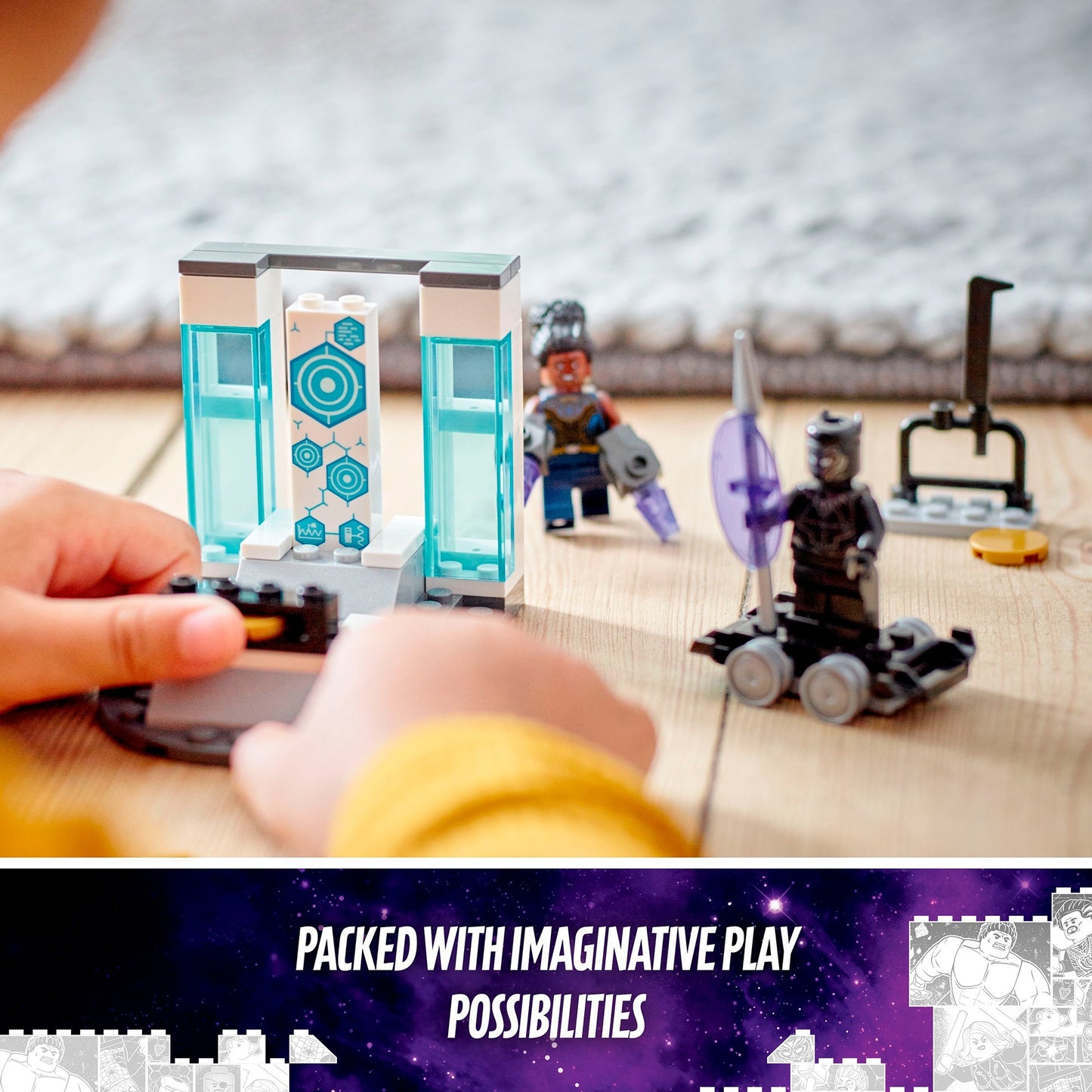 Lego marvel - shuri’s lab constructiespeelgoed (76212)