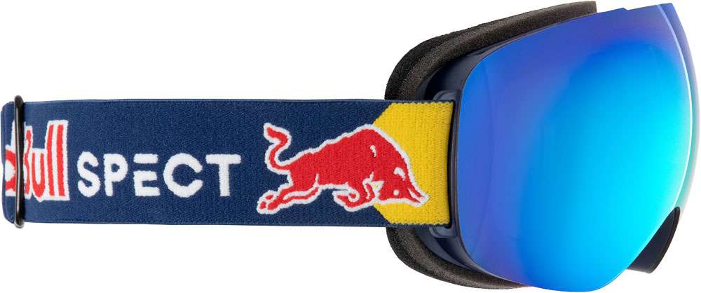 Red bull spect eyewear bent-03bl3 smoke ice blue mirror - ski goggle
