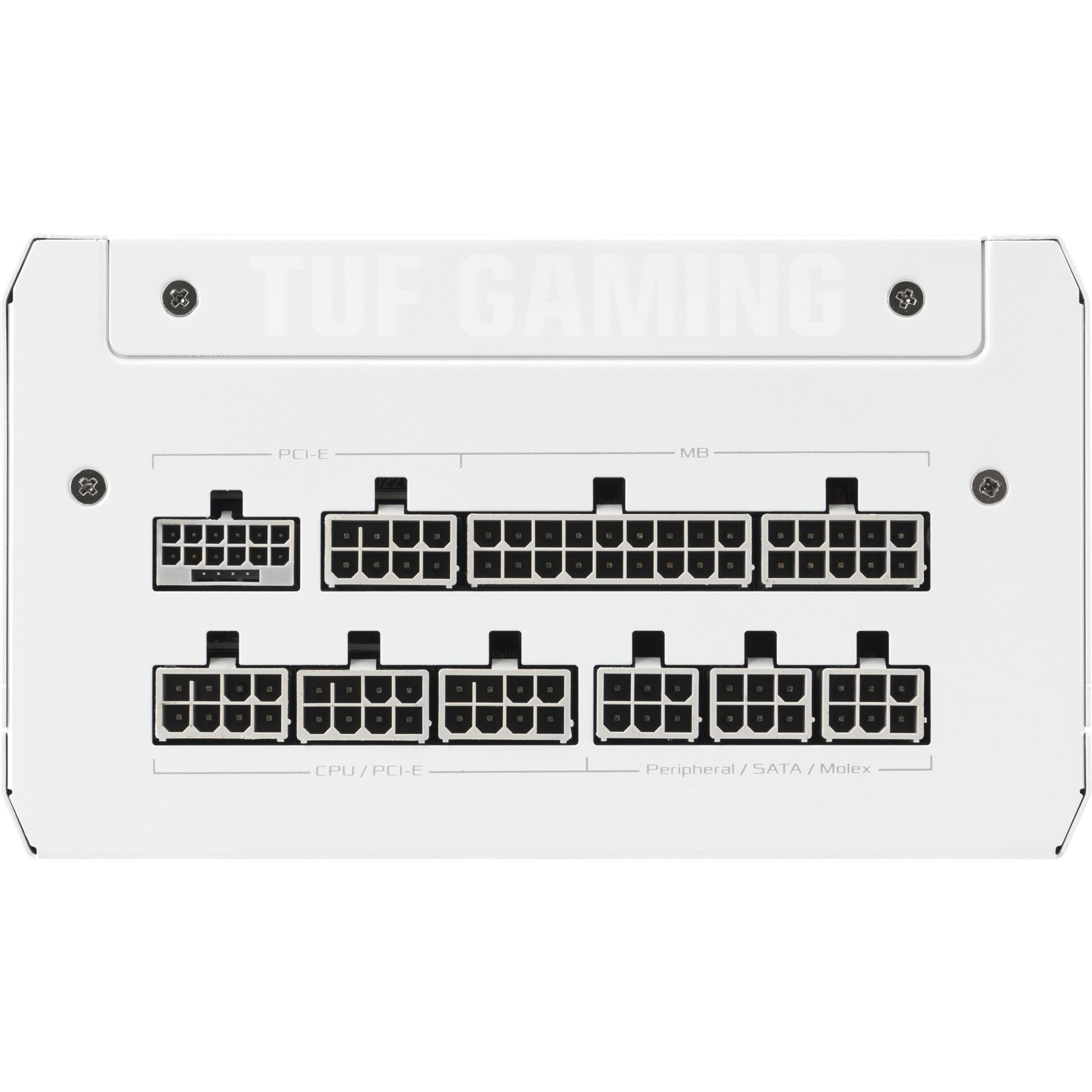 Asus tuf gaming gold white edition modulaire 1000 watt voeding (wit, 1x 12v-2x6, 4x pcie)
