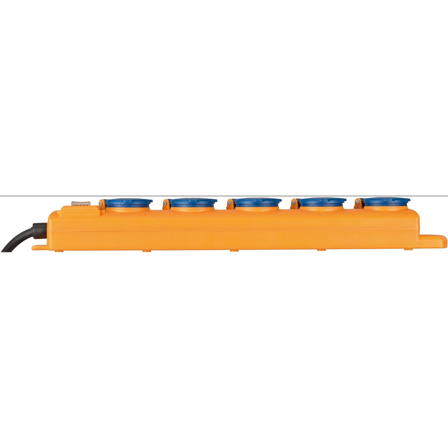 Brennenstuhl super-solid sl 554 de ip54 tafelcontactdozenblok 5-voudig geel blauw 2m h07rn-f3g1,5 met schakelaar
