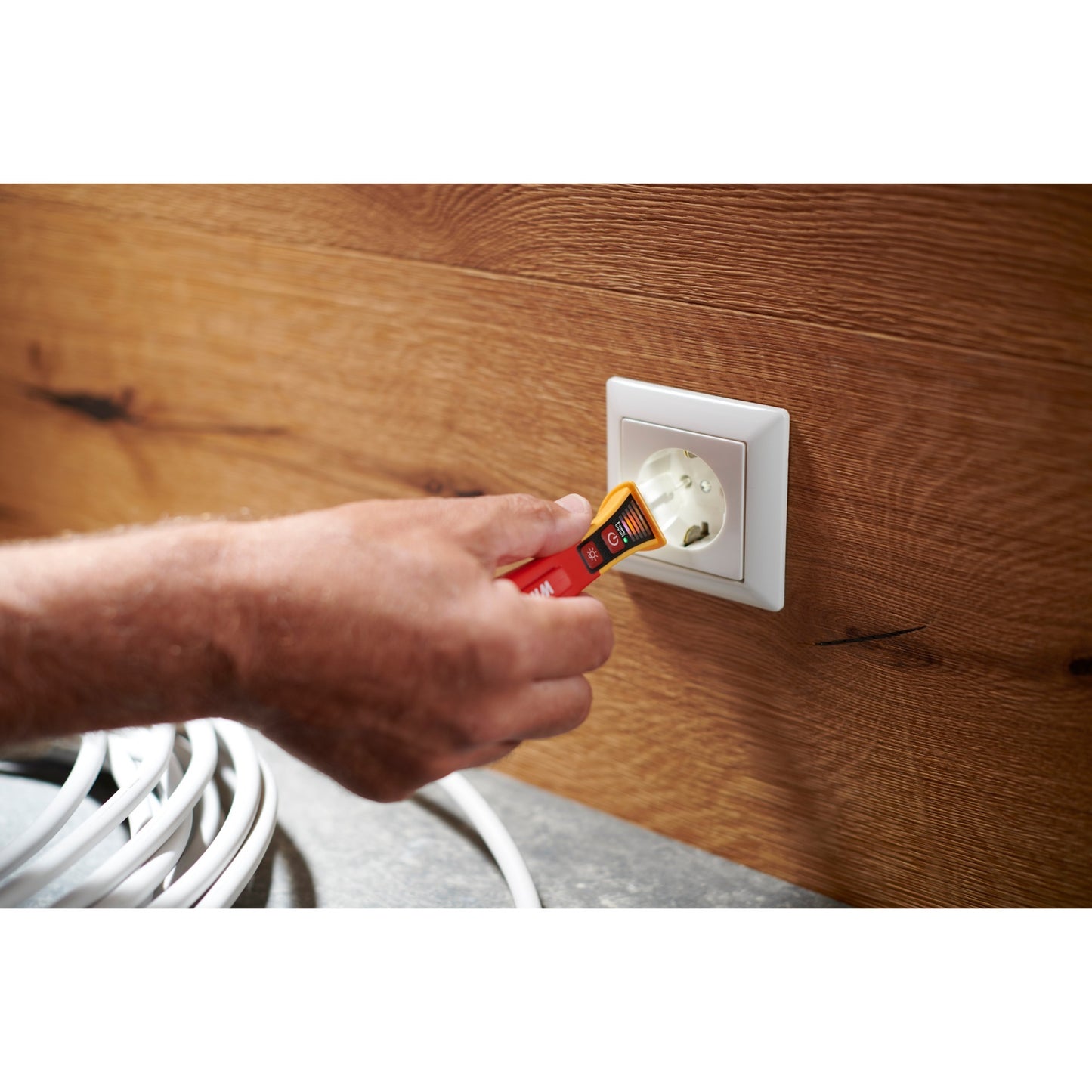 Wiha spanningszoeker volt detector, eenpolig 12 – 1.000 v ac detectieapparaten (rood geel, incl. 2x aaa batterijen)