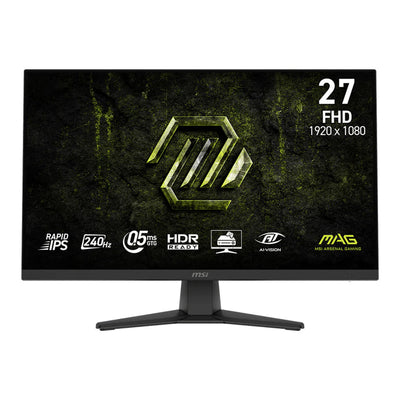 Msi mag 272f x24 27 gaming monitor (zwart, 2x hdmi, 1x displayport, amd freesync, 240 hz)