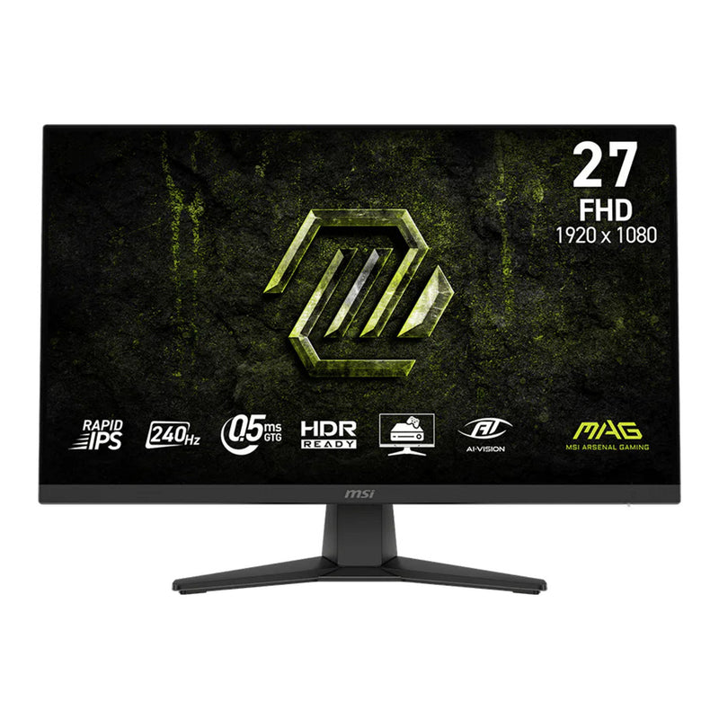 Msi mag 272f x24 27 gaming monitor (zwart, 1x displayport, 2x hdmi, 240 hz)