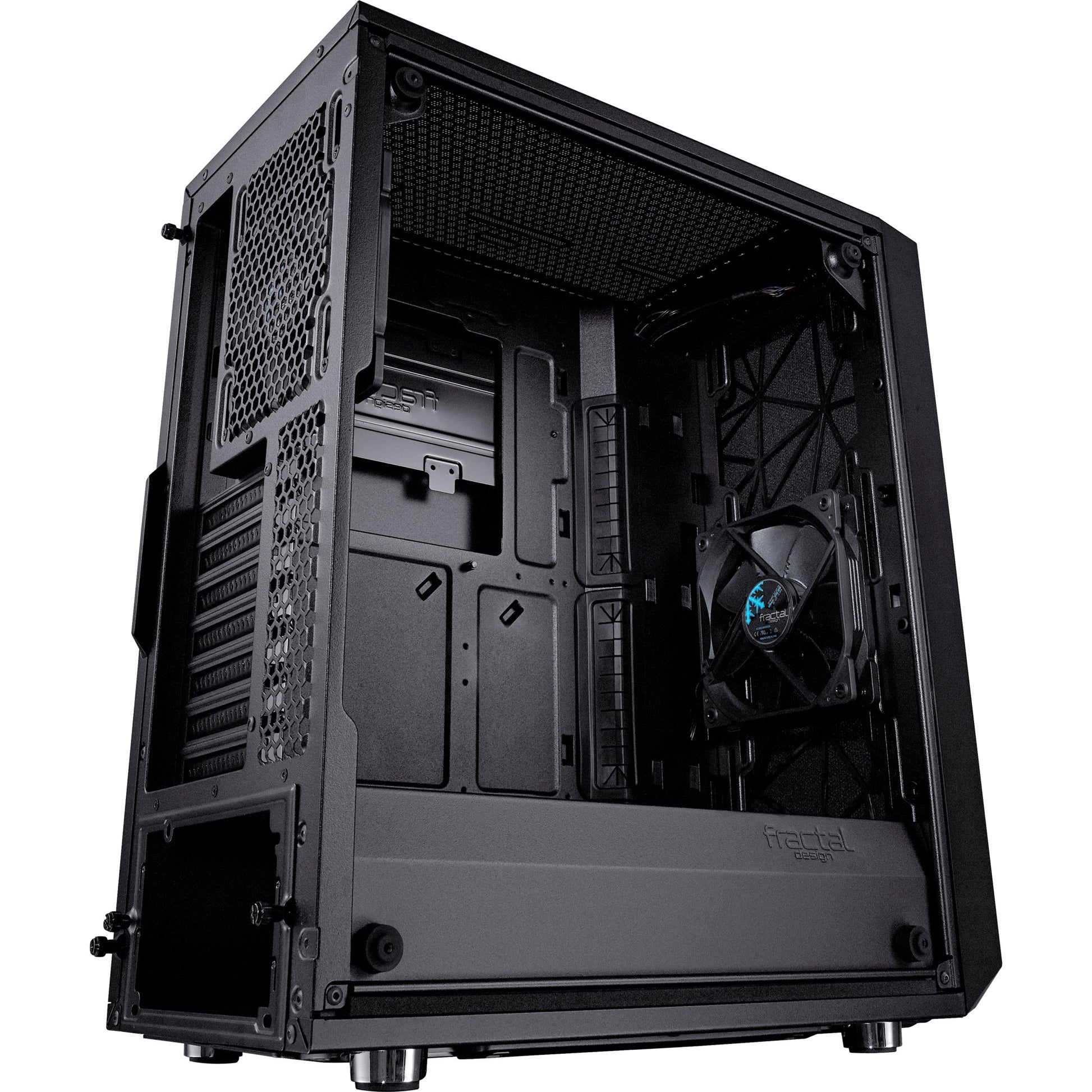 Fractal design meshify c midi tower behuizing (zwart | 2x usb-a | tempered glass)