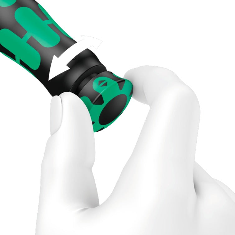Wera click-torque b 2 draaimomentsleutel met omschakelratel, 20-100 nm (zwart groen)