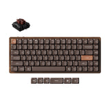 Keychron k3 max-h3w all-wood special edition rgb mechanisch toetsenbord (houtkleur, us lay-out (qwerty), milk pom brown, 75%, rgb leds, double-shot pbt, hot swap, 2.4ghz | bluetooth 5.1 | usb-c) - afbeelding 1