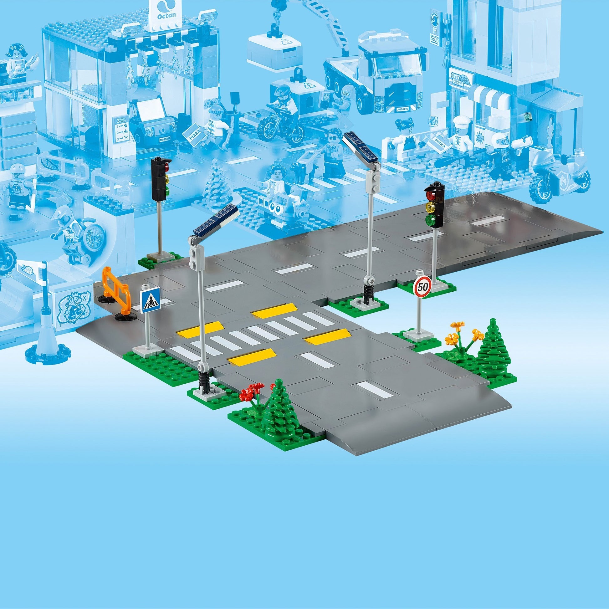 Lego city wegplaten 60304