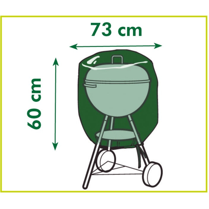 Nature beschermhoes voor kolenbarbecue afdekking (grijs)