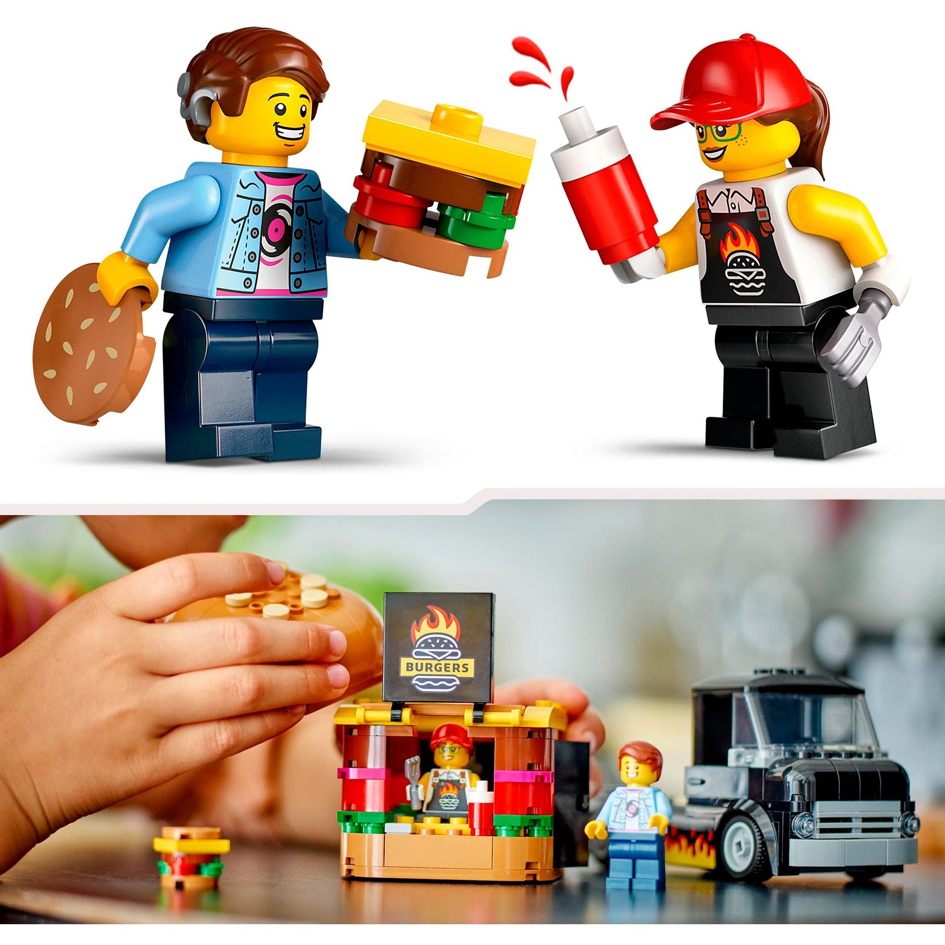 Lego city - hamburgertruck constructiespeelgoed (60404)