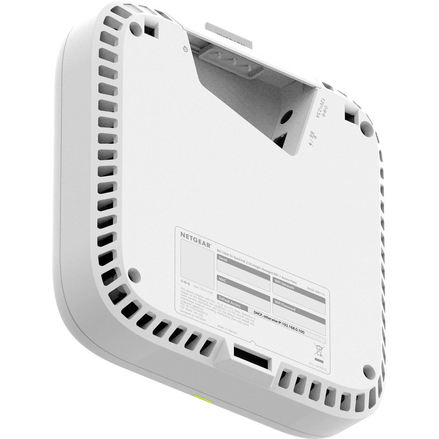 Netgear wbe710 insight manageable wifi 7 access point mesh access point (wit)