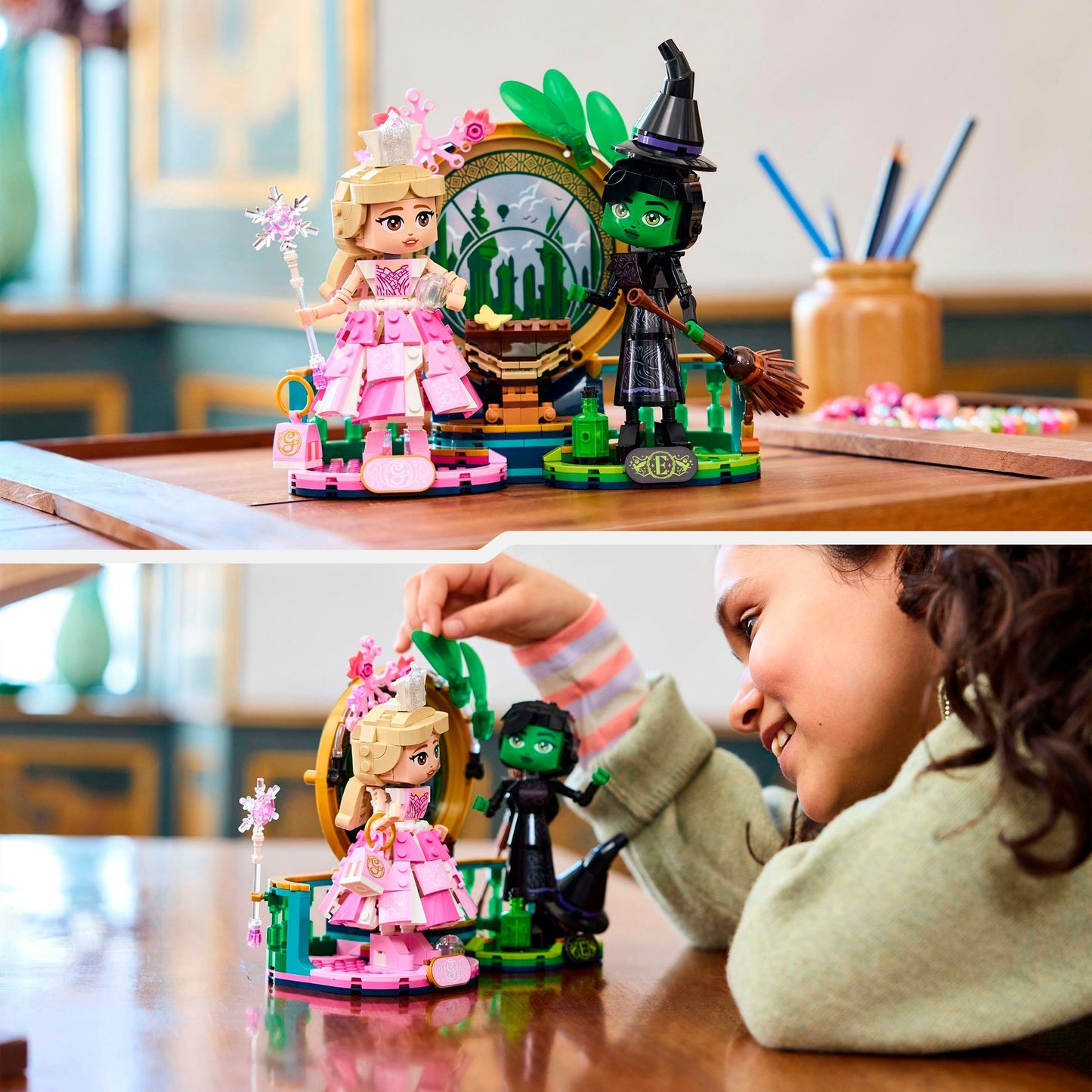 Lego wicked elphaba en glinda figuren - 75682