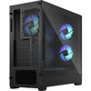 Fractal design pop air rgb midi tower behuizing (zwart | 2x usb-a | rgb | tempered glass)