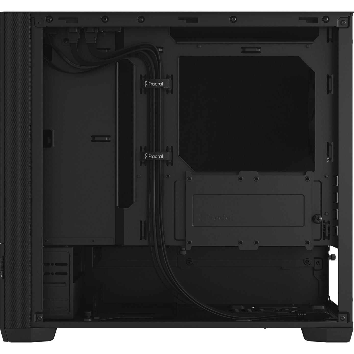 Fractal design pop mini silent black solid midi tower behuizing (zwart | 2x usb-a)