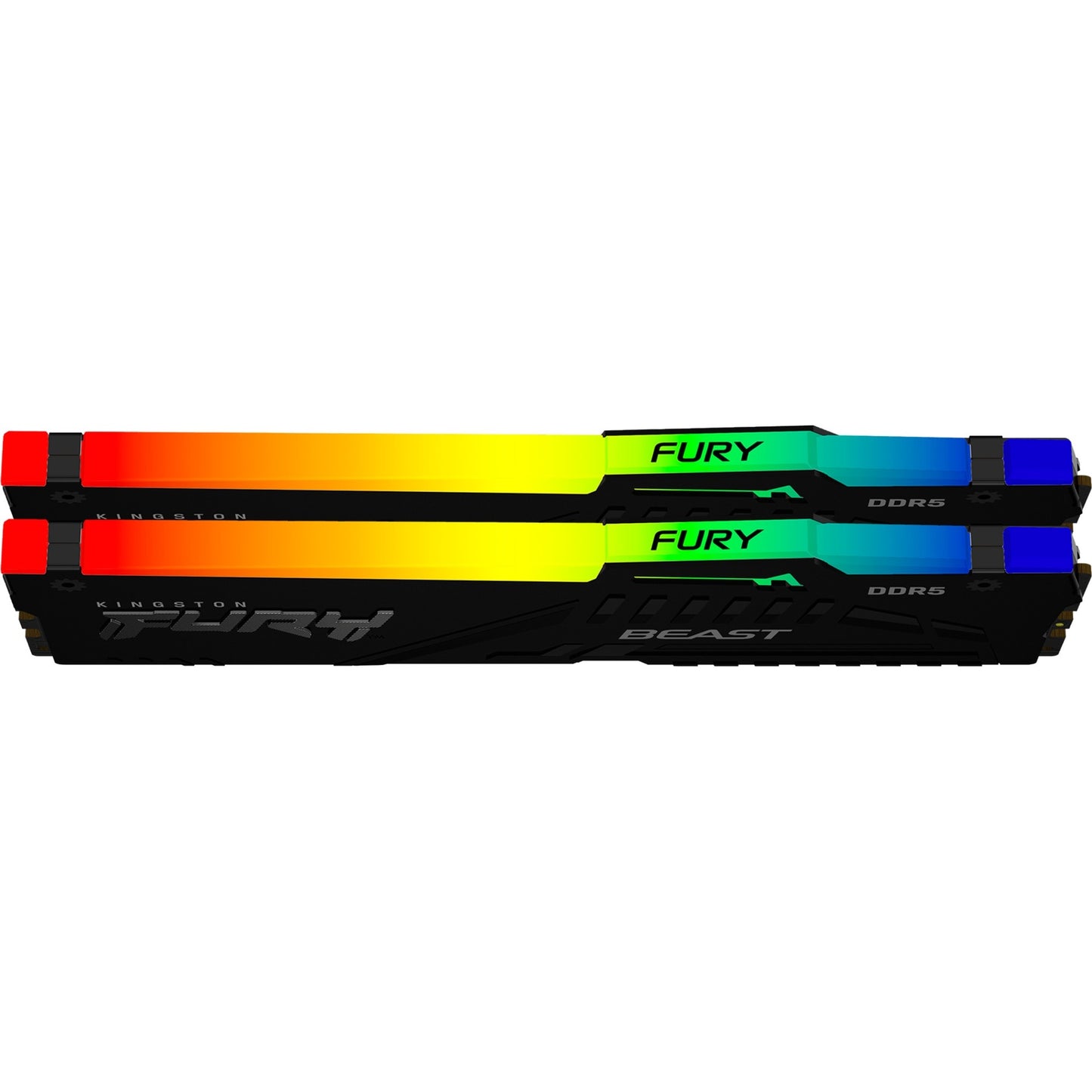 Kingston fury beast rgb 32 gb ddr5-5600 (2x 16 gb) werkgeheugen (zwart, kf556c40bbak2-32, xmp 3.0)
