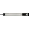 Brennenstuhl premium-alu-line stekkerdoos 10-voudig schakel stekkerdoos (zwart zilver)