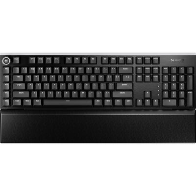 Be quiet! light mount silent tactile rgb mechanisch gaming toetsenbord (zwart, us lay-out (qwerty), silent tactile, 100%, argb, pbt double-shot keycaps)