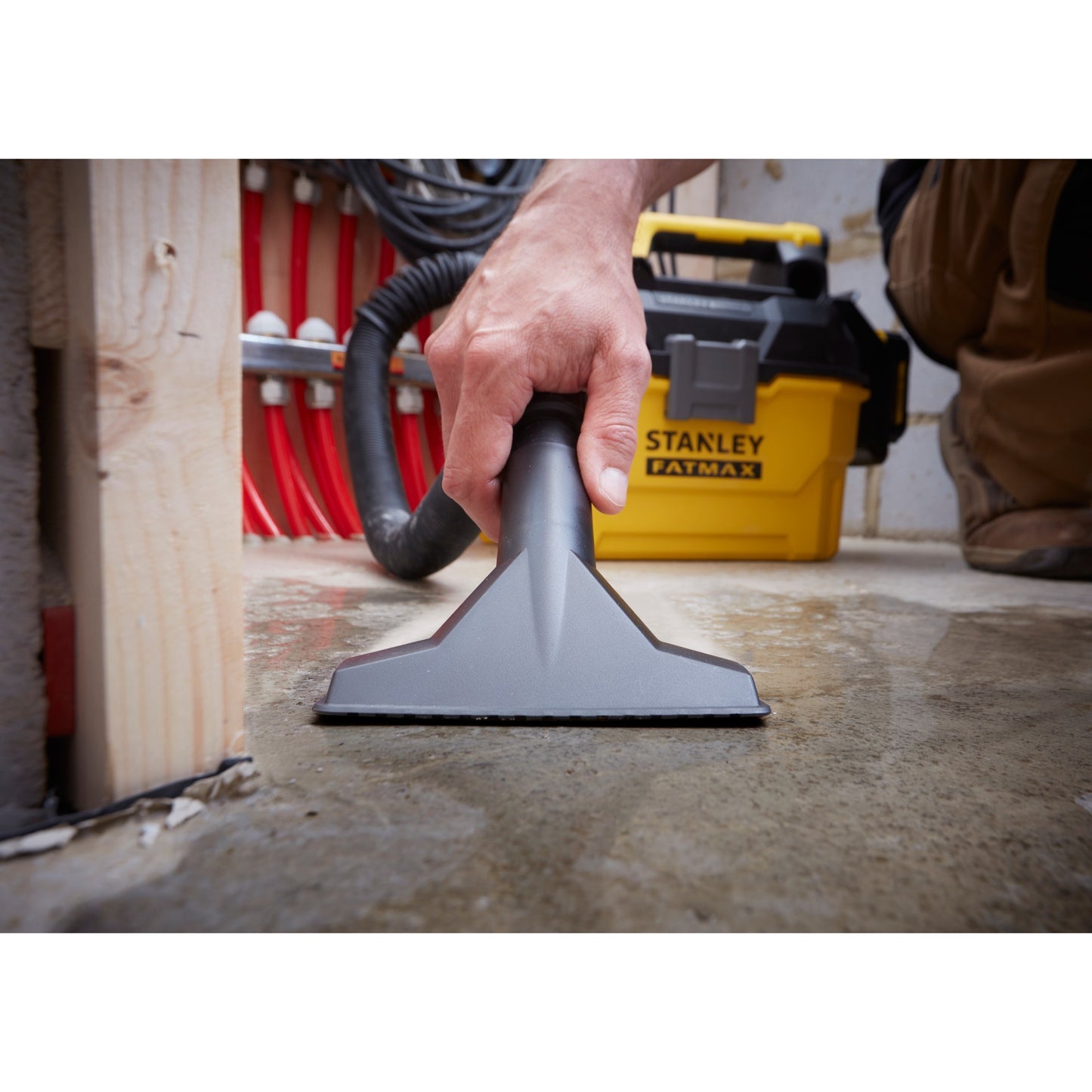 Stanley fatmax v20 18v 7.5l nat en droog accubouwstofzuiger nat- en droogzuiger (geel zwart, accu en oplader niet inbegrepen)