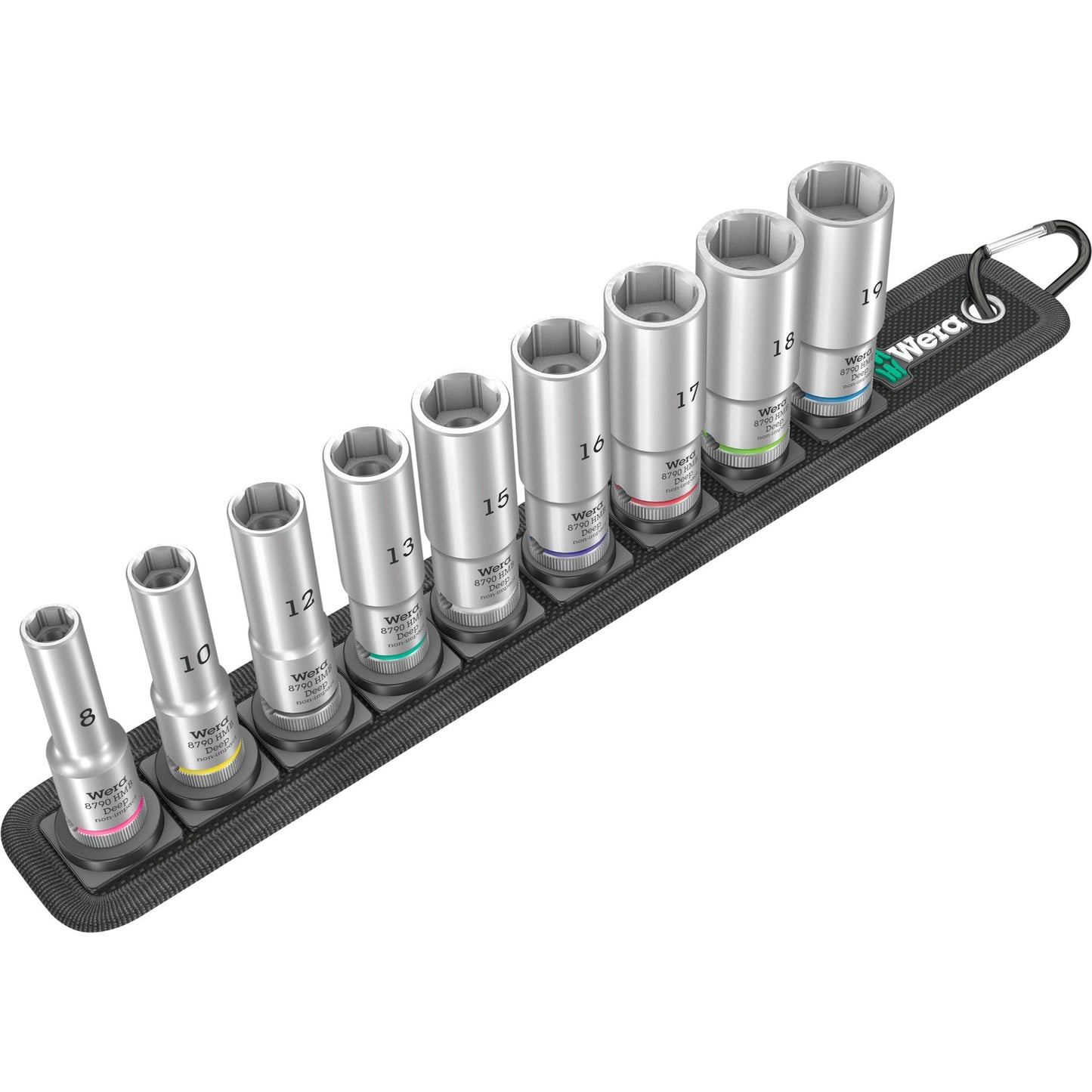 Wera 5004545001 belt b deep 1 9-delige doppenset incl. houder - 3 8