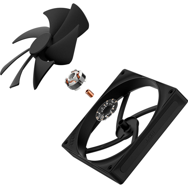 Nzxt f140p case fan (zwart, 140 x 140 x 25 mm, pwm)