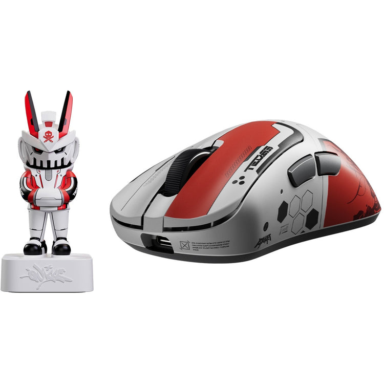 Pulsar [quiccs edition] xlite v4 gaming mouse (wit rood, 32,000 dpi, 8000 hz)
