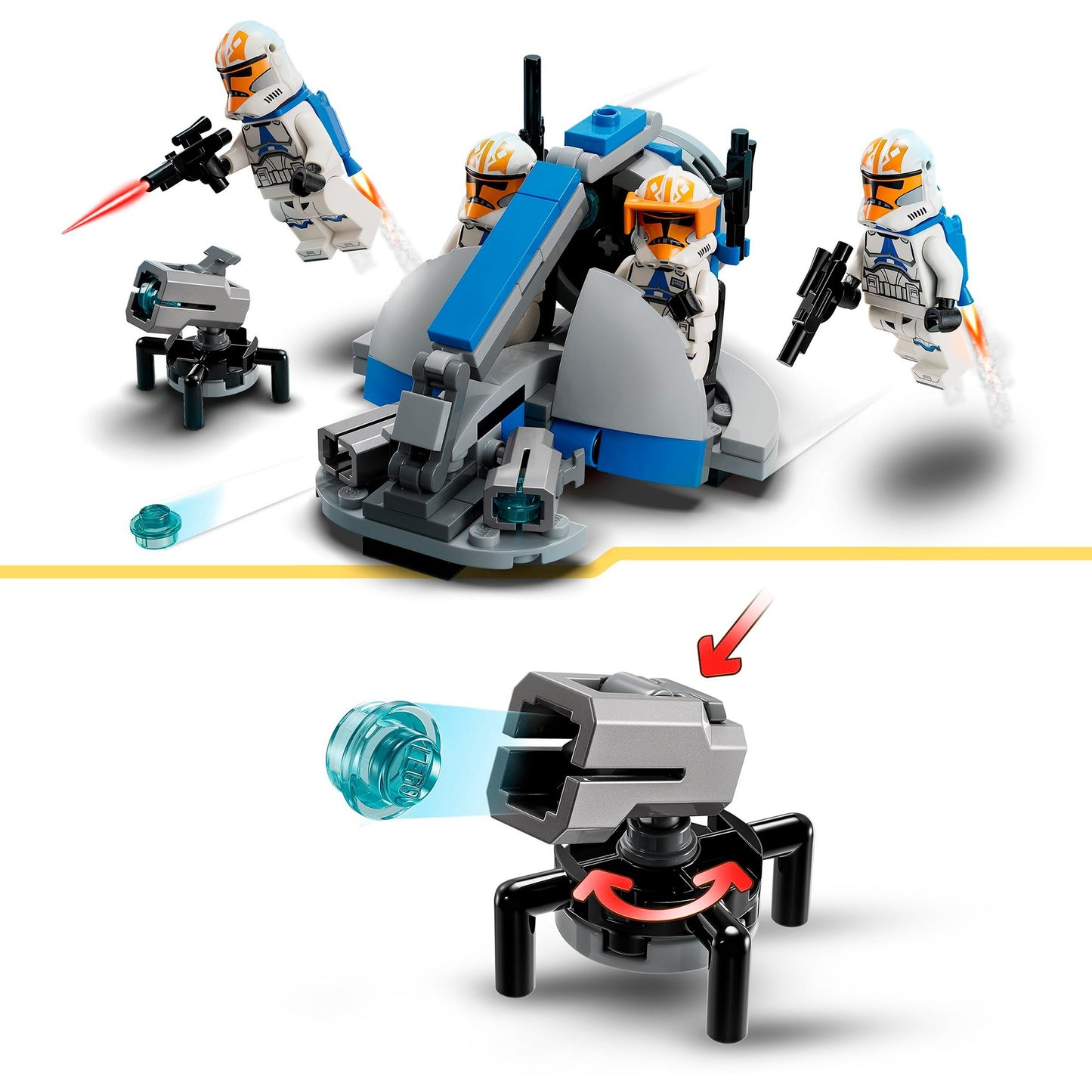 Lego star wars - 332nd ahsoka's clone trooper battle pack constructiespeelgoed (75359)