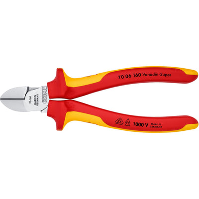 Knipex zijsnijtang vde 70 06 160 kniptang (rood geel, vde-getest)
