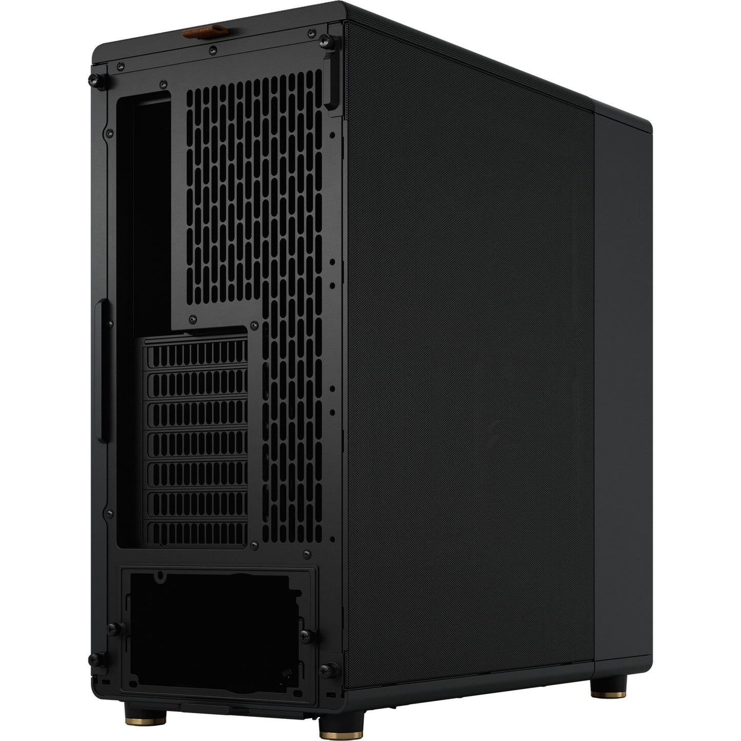 Fractal design north midi tower behuizing (zwart houtkleur | 2x usb-a | 1x usb-c)