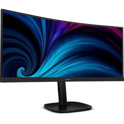 Philips 34b2u3600c 34 curved ultrawide monitor (zwart, hdmi, displayport, 4x usb-a, usb-b, usb-c, rj-45)