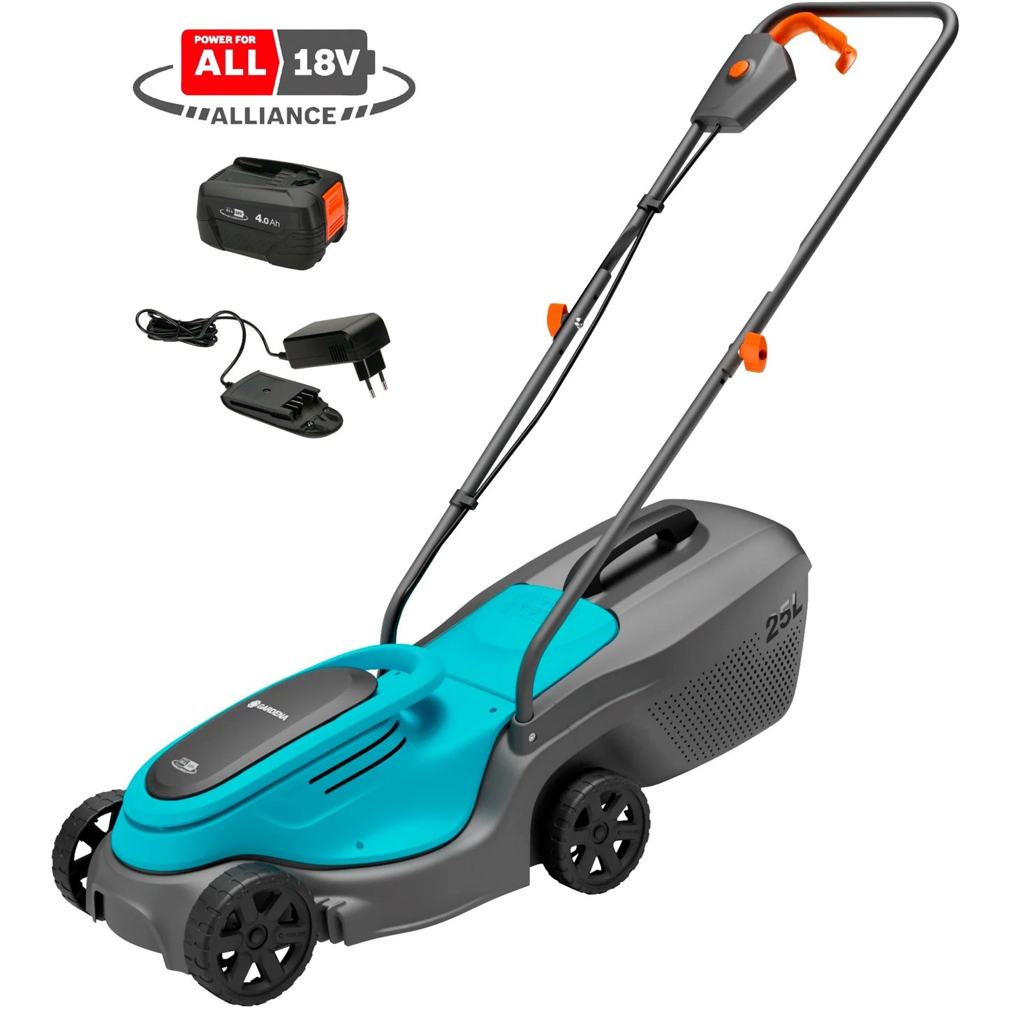 Gardena powermax 30 18v p4a read grasmaaier accu incl. oplader 18 v snijbreedte max. 300 mm