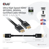 Club 3d ultra high speed hdmi 2.1 gecertificeerde kabel male-male (zwart, 2 meter, 4k 120hz, 8k 60hz, 48gbps)