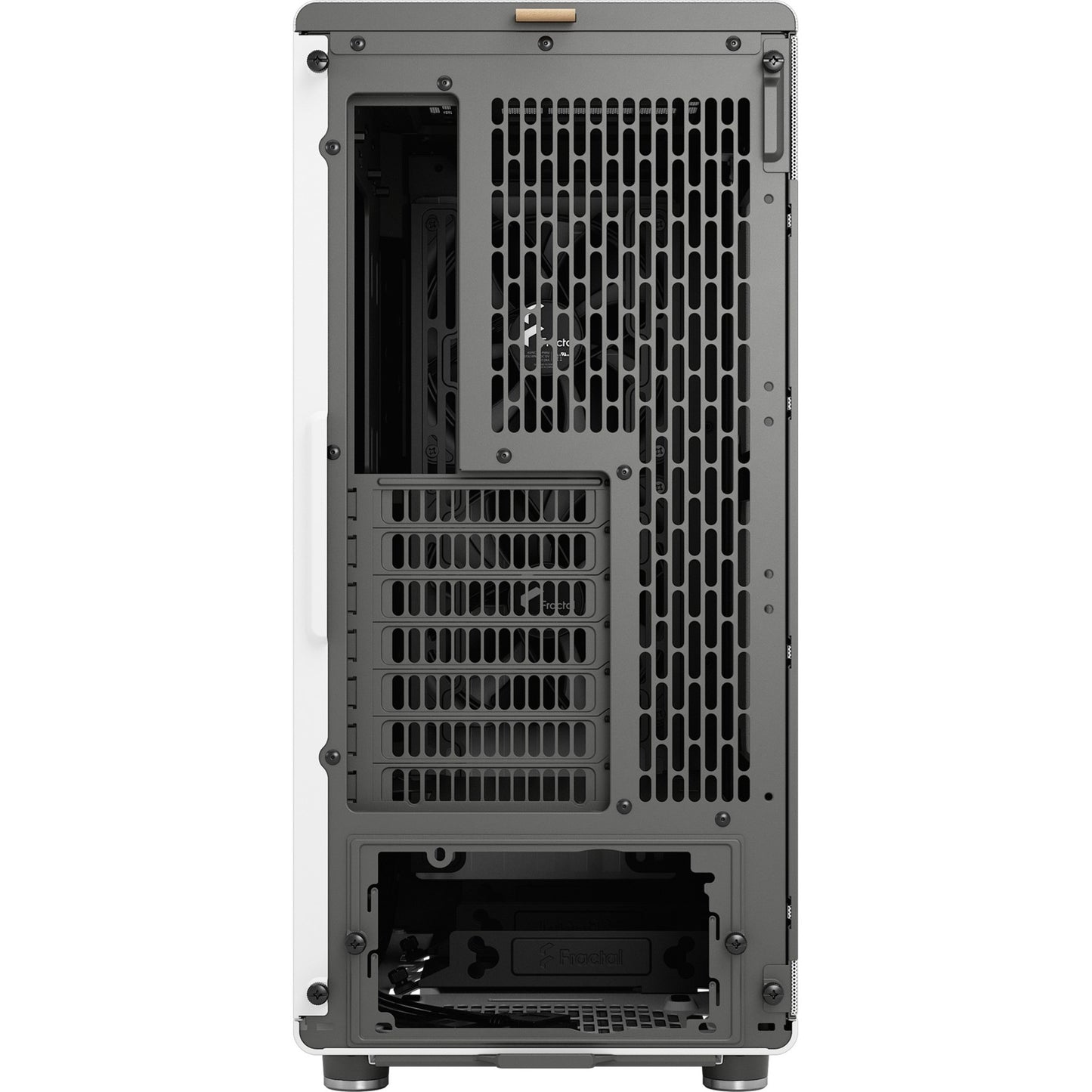 Fractal design north midi tower behuizing (wit houtkleur | 2x usb-a | 1x usb-c)