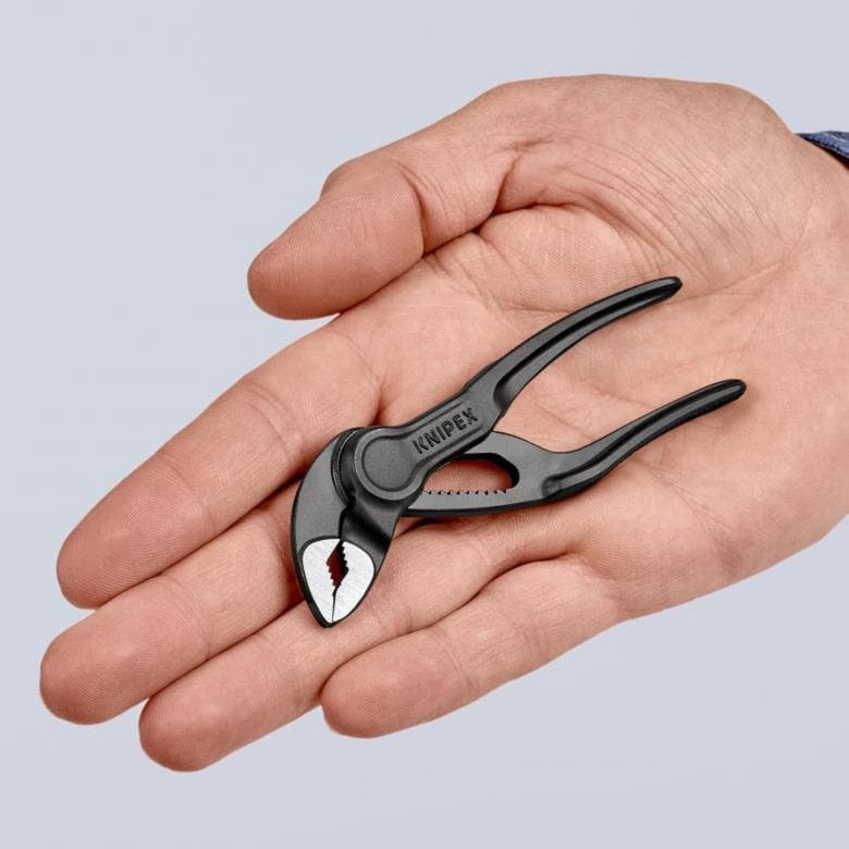 Knipex cobra xs - instelbare pijptang - 100mm - compact - slanke kop