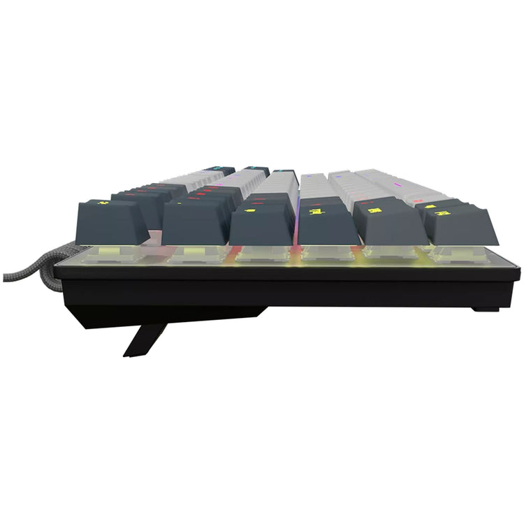 Lorgar azar 514tkl rgb mechanisch gaming toetsenbord (wit, us lay-out (qwerty), logar dream, 80% (tkl), rgb)