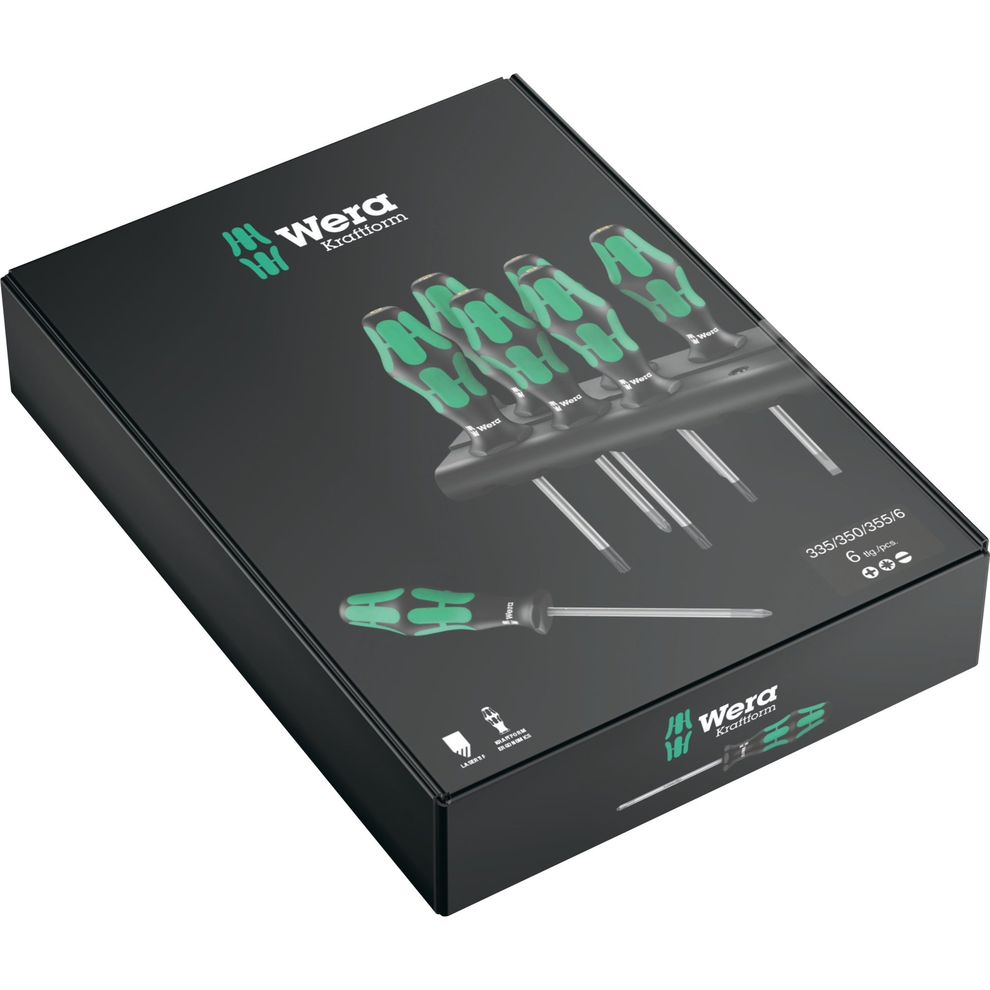 Wera 335 350 355 6 schroevendraaierset (6-delig)