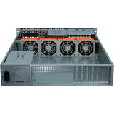Inter-tech 2u-2129-n rack behuizing (zwart | 2x usb-a) - afbeelding 2