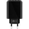 Goobay 4-way usb charger (30 w) (zwart)