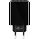 Goobay 4-way usb charger (30 w) (zwart)