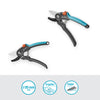 Gardena snoeischaar premiumcut voor droog hout (grijs turquoise, aambeeldsnede, 20 mm snoeidiameter)